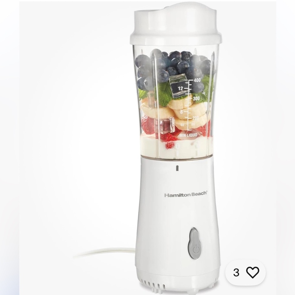 Open Box Hamilton Beach Personal Creations Blender with Travel Lid